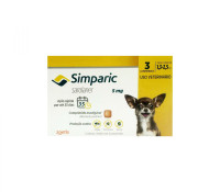 Antipulgas Simparic 5mg (1,3 - 2,5kg) 3 Comprimido
