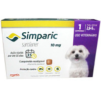 Antipulgas Simparic 20mg (5,1 - 10kg) 1 Comprimido