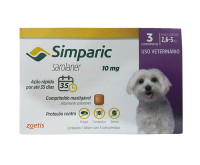 Antipulgas Simparic 10mg (2,6 - 5kg) 3 Comprimidos