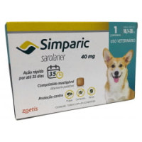 Antipulgas Simparic 40mg (10,1 - 20kg) 1 Comprimido 
